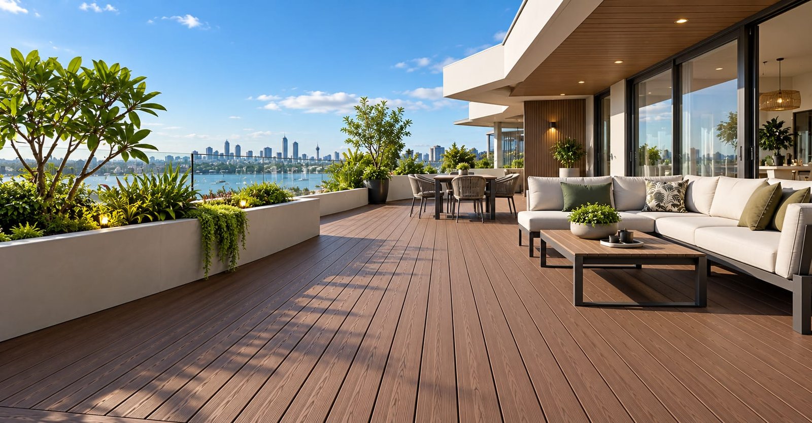 DuraShield Advance PVC Decking board close-up